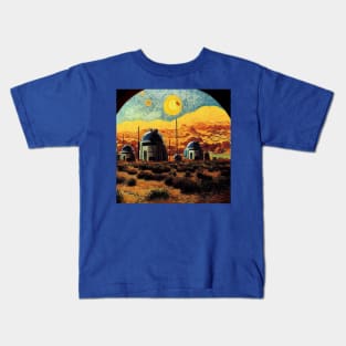 Starry Night in Mos Eisley Tatooine Kids T-Shirt